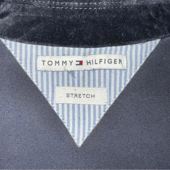 Tommy Hilfiger Women’s Black Velvet Unlined Blazer Jacket - Picture 9 of 13